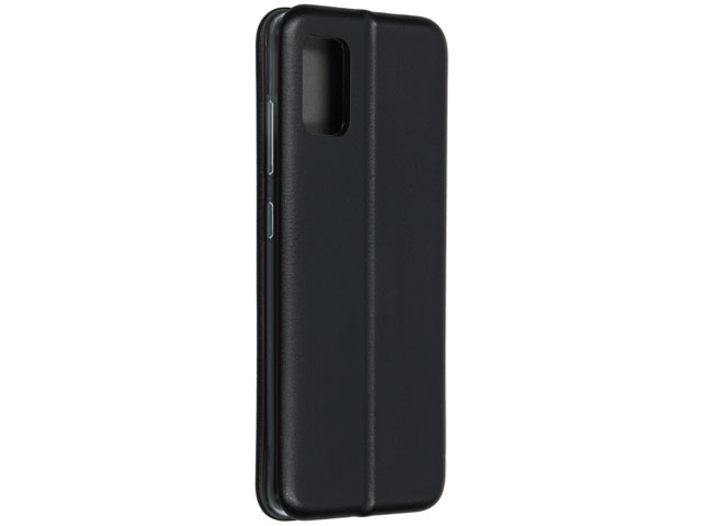 Чехол Yotrix FolioCase Plain для Samsung Galaxy A51 (черный, кожаный)
