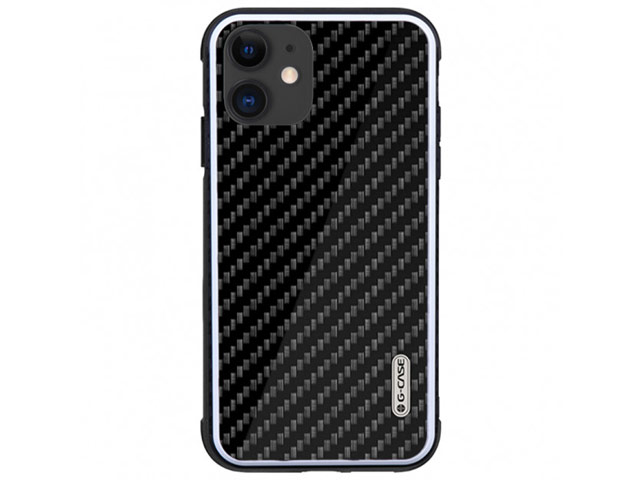 Чехол G-Case Carbon Fiber Shield Series для Apple iPhone 11 (черный, карбоновый)