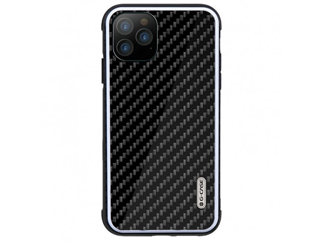 Чехол G-Case Carbon Fiber Shield Series для Apple iPhone 11 pro (черный, карбоновый)