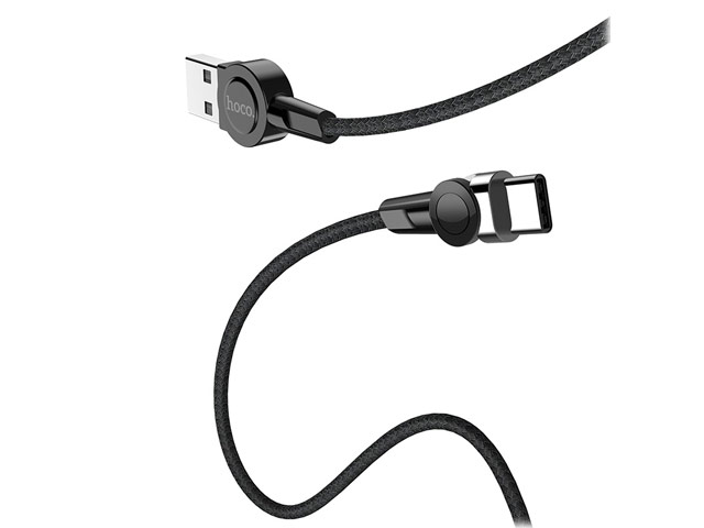 USB-кабель Hoco Magnetic Cable S8 (USB Type C, черный, магнитный, 3A, 1.2 м)