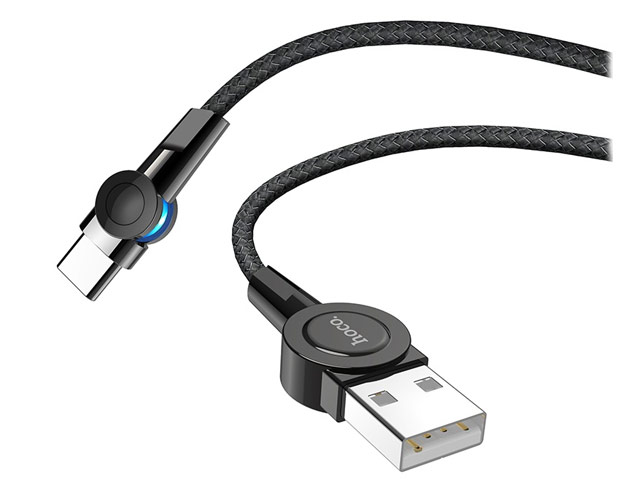 USB-кабель Hoco Magnetic Cable S8 (USB Type C, черный, магнитный, 3A, 1.2 м)