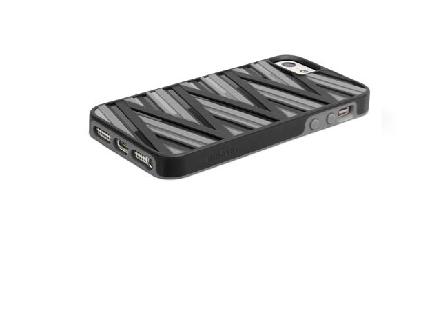 Чехол X-doria Rapt Case для Apple iPhone 5/5S (черный, пластиковый)