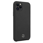 Чехол Mercedes-Benz Liquid Silicone Case для Apple iPhone 11 pro (черный, силиконовый)