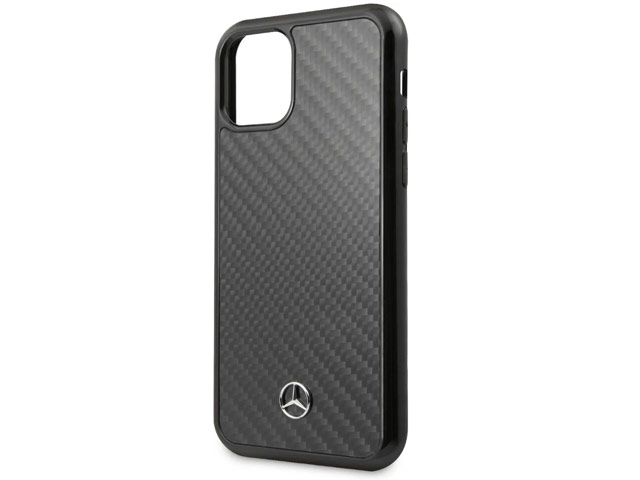 Чехол Mercedes-Benz Dynamic Line Real Carbon для Apple iPhone 11 (черный, карбон)