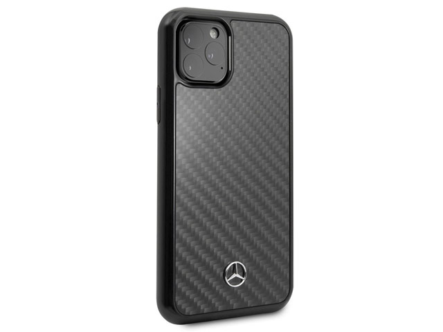 Чехол Mercedes-Benz Dynamic Line Real Carbon для Apple iPhone 11 pro (черный, карбон)