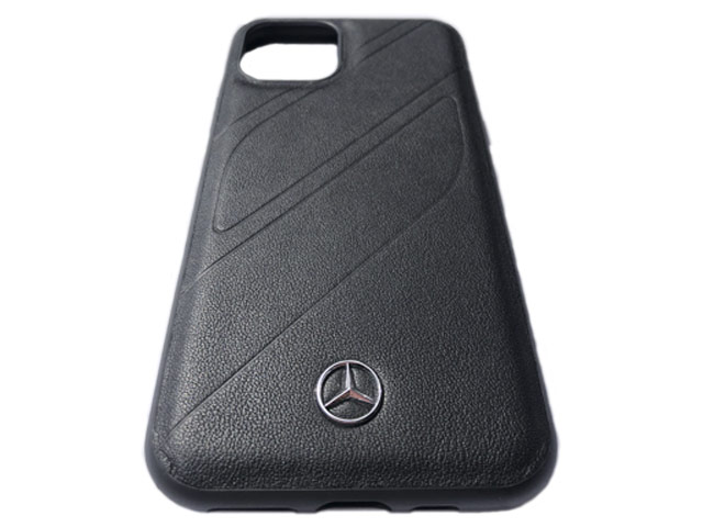 Чехол Mercedes-Benz New Organic Real Leather для Apple iPhone 11 (черный, кожаный)