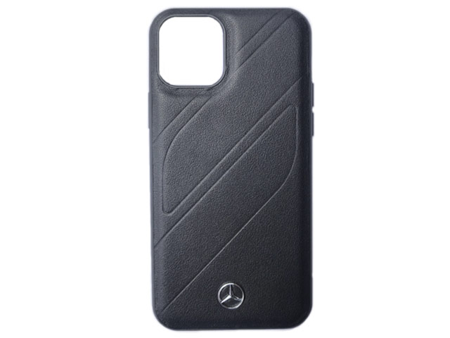 Чехол Mercedes-Benz New Organic Real Leather для Apple iPhone 11 pro (черный, кожаный)