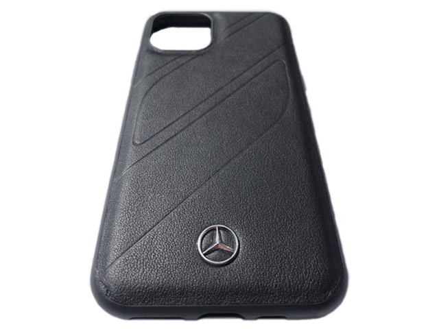 Чехол Mercedes-Benz New Organic Real Leather для Apple iPhone 11 pro max (черный, кожаный)