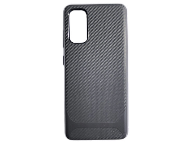 Чехол Yotrix CarbonCase для Samsung Galaxy S20 (черный, гелевый)