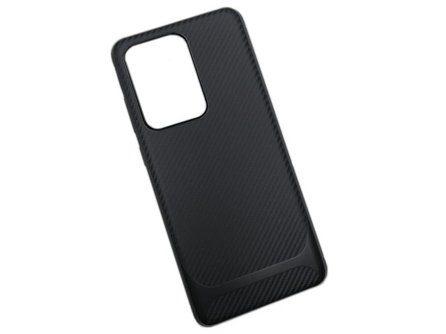 Чехол Yotrix CarbonCase для Samsung Galaxy S20 ultra (черный, гелевый)