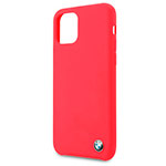 Чехол BMW Signature Liquid Silicone для Apple iPhone 11 (красный, силиконовый)