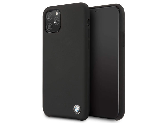 Чехол BMW Signature Liquid Silicone для Apple iPhone 11 pro (черный, силиконовый)