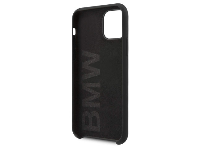 Чехол BMW Signature Liquid Silicone для Apple iPhone 11 pro (черный, силиконовый)