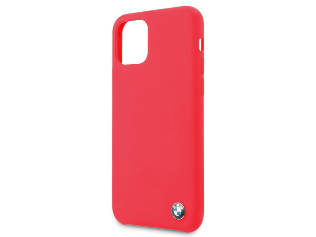 Чехол BMW Signature Liquid Silicone для Apple iPhone 11 pro max (красный, силиконовый)
