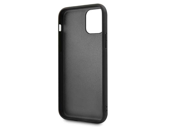 Чехол BMW Signature Real Leather для Apple iPhone 11 (черный, кожаный)