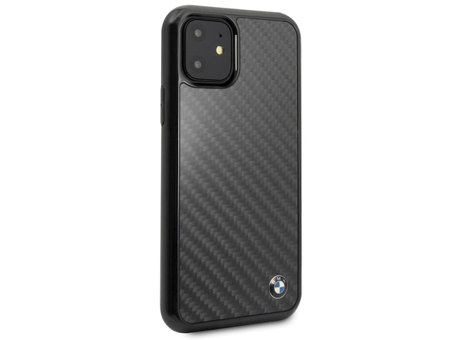 Чехол BMW Signature Real Carbon для Apple iPhone 11 (черный, карбон)