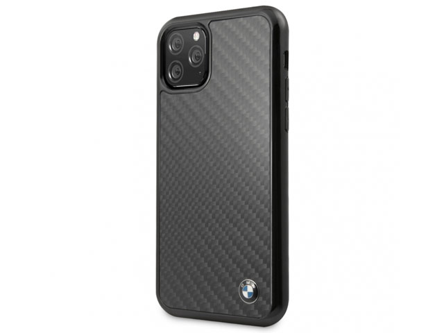 Чехол BMW Signature Real Carbon для Apple iPhone 11 pro (черный, карбон)