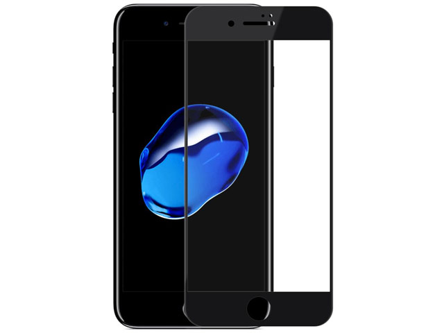 Защитное стекло Yotrix 3D Shockproof Glass Protector для Apple iPhone 7/8/SE 2 (черное)