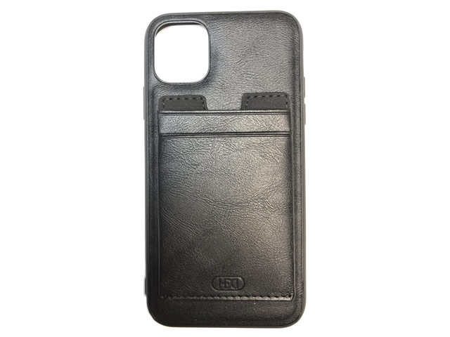 Чехол HDD Luxury Card Slot Case для Apple iPhone 11 pro (черный, кожаный)