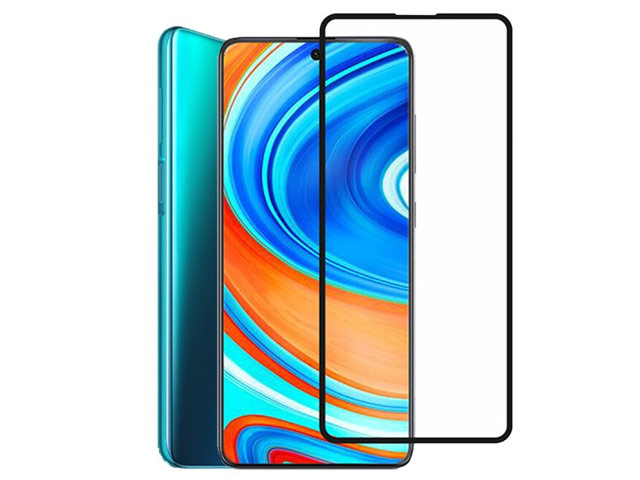 Защитное стекло Yotrix 3D Pro Glass Protector для Xiaomi Redmi Note 9 pro (черное)