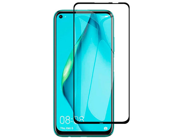 Защитное стекло Yotrix 3D Pro Glass Protector для Huawei P40 lite (черное)