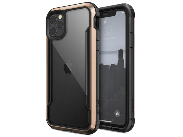 Чехол X-doria Defense Shield для Apple iPhone 11 pro (золотистый, маталлический)