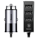 Зарядное устройство Baseus Enjoy Car Charger универсальное (автомобильное, 5.5A, 4 x USB, черное)