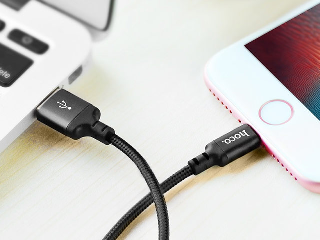 USB-кабель hoco Times Speed Cable X14 (Lightning, черный, 2 м)