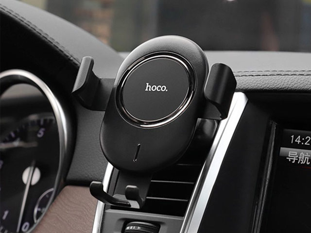 Беспроводное зарядное устройство hoco Car Wireless Charger CW17 (черное, автомобильное, Fast Charge, QI)