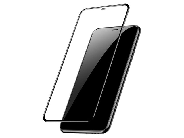 Защитное стекло Autobot UR Full Cover Glass Protector для Apple iPhone 11 (черное, 0.25 мм)