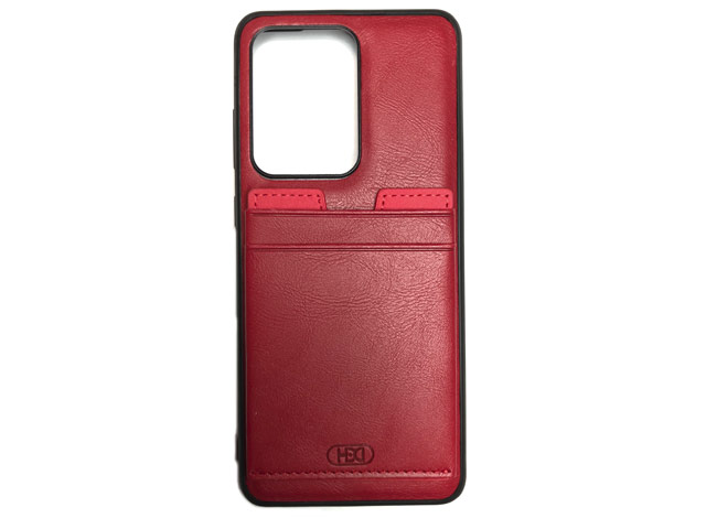 Чехол HDD Luxury Card Slot Case для Samsung Galaxy S20 ultra (красный, кожаный)