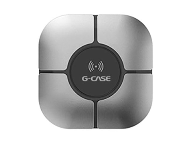 Беспроводное зарядное устройство G-Case Magic Wireless Charger (серебристое, Fast Charge, стандарт QI)