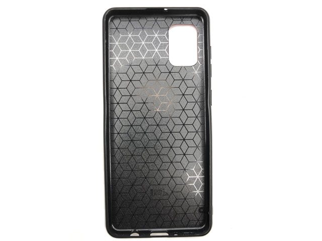 Чехол Yotrix SnapCase Holder для Samsung Galaxy A51 (коричневый, экокожа)