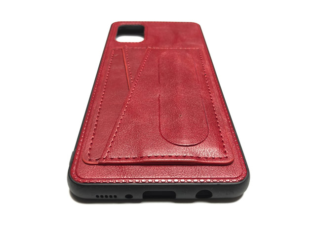 Чехол Yotrix SnapCase Holder для Samsung Galaxy A51 (красный, экокожа)