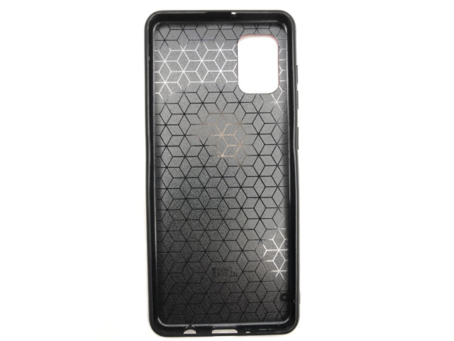 Чехол Yotrix SnapCase Holder для Samsung Galaxy A51 (черный, экокожа)