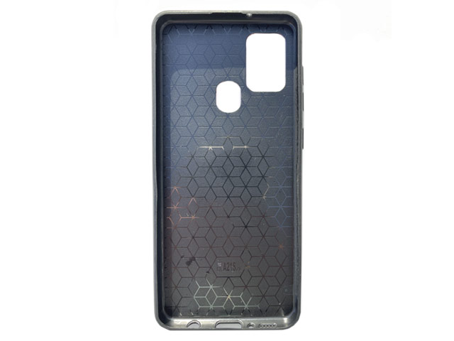 Чехол Yotrix SnapCase Holder для Samsung Galaxy A21s (черный, экокожа)