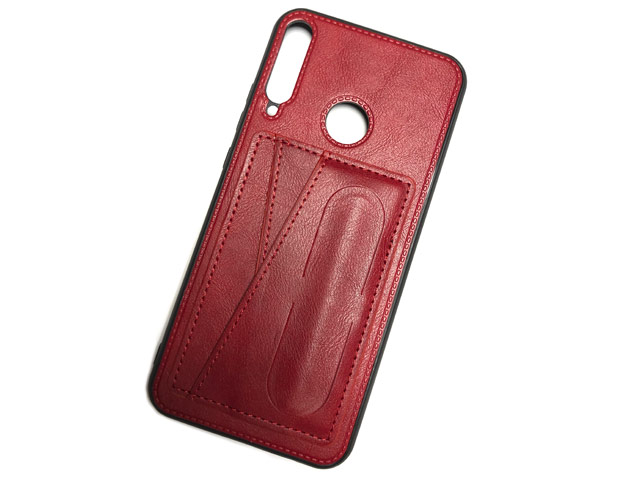 Чехол Yotrix SnapCase Holder для Huawei P40 lite E (красный, экокожа)