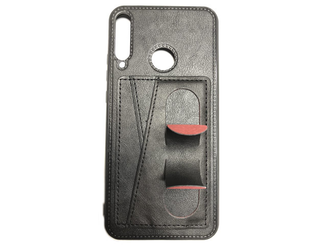 Чехол Yotrix SnapCase Holder для Huawei P40 lite E (черный, экокожа)