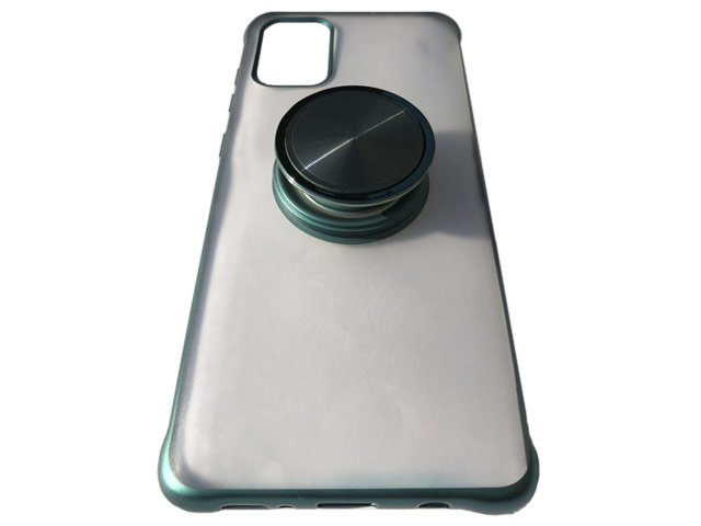 Чехол Yotrix GlitterSoft Pop для Samsung Galaxy A51 (темно-зеленый, гелевый)