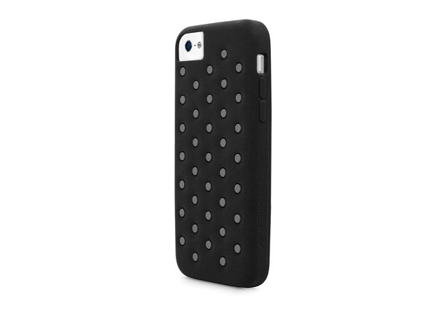 Чехол X-doria Spots Case для Apple iPhone 5C (черный, силиконовый)