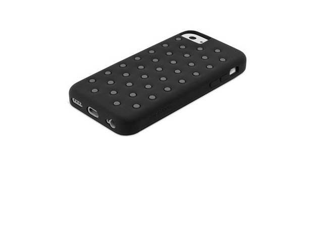 Чехол X-doria Spots Case для Apple iPhone 5C (черный, силиконовый)