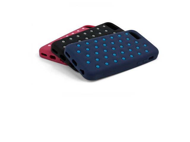 Чехол X-doria Spots Case для Apple iPhone 5C (черный, силиконовый)