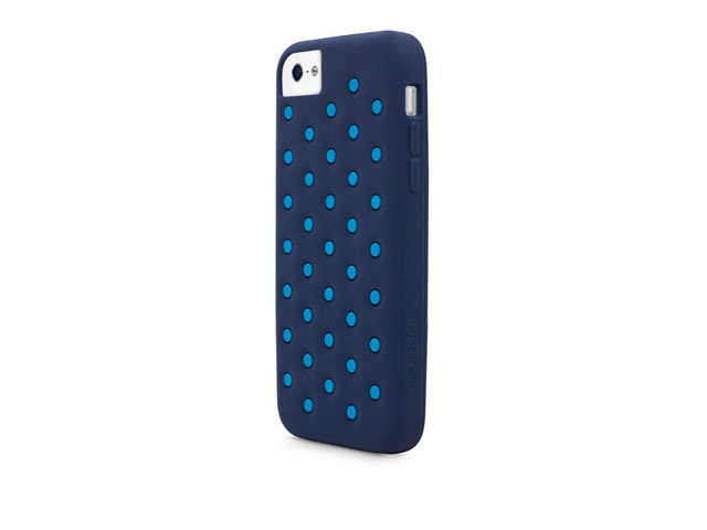 Чехол X-doria Spots Case для Apple iPhone 5C (синий, силиконовый)