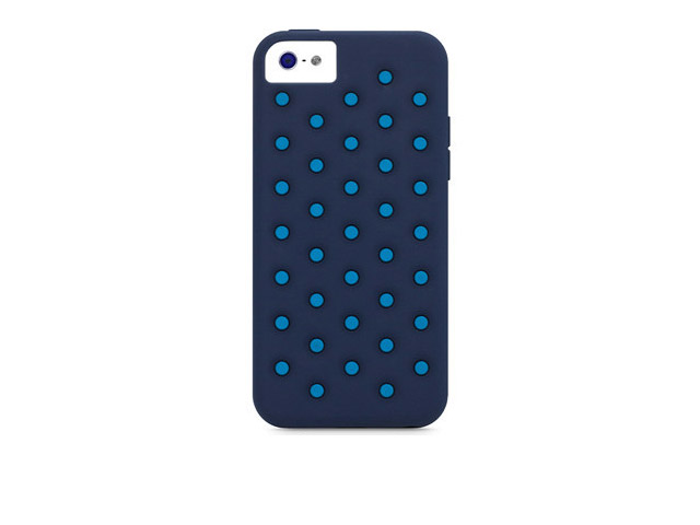 Чехол X-doria Spots Case для Apple iPhone 5C (синий, силиконовый)