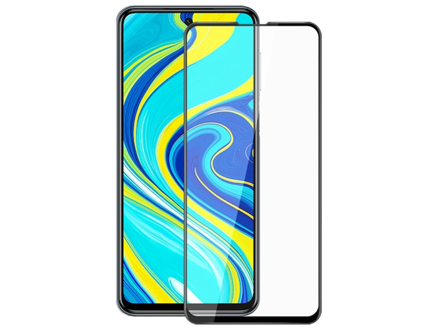 Защитное стекло Yotrix 3D Pro Glass Protector для Xiaomi Redmi Note 9S (черное)