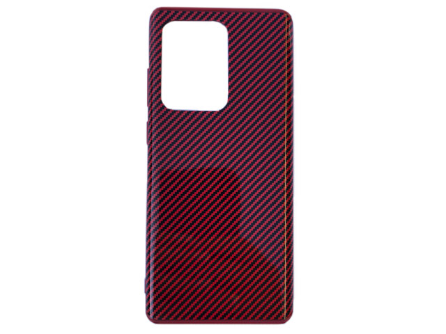 Чехол Yotrix Carbon Acrylic для Samsung Galaxy S20 ultra (красный, композитный)