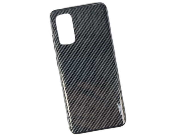 Чехол Yotrix Carbon Acrylic для Samsung Galaxy S20 (черный, композитный)
