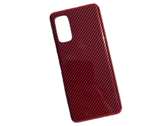 Чехол Yotrix Carbon Acrylic для Samsung Galaxy S20 (красный, композитный)