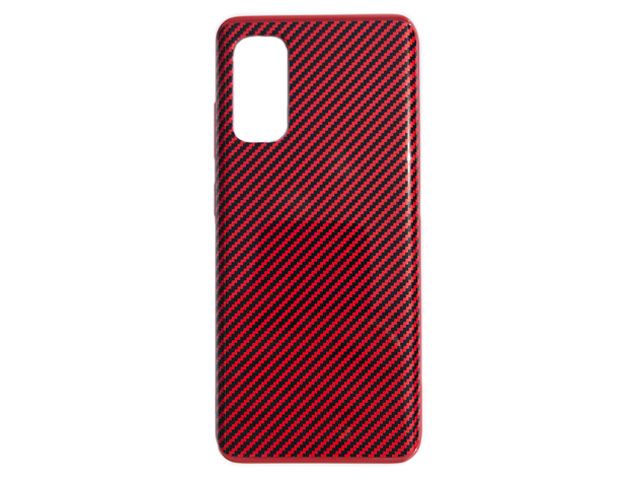 Чехол Yotrix Carbon Acrylic для Samsung Galaxy S20 (красный, композитный)