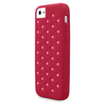 Чехол X-doria Spots Case для Apple iPhone 5C (красный, силиконовый)